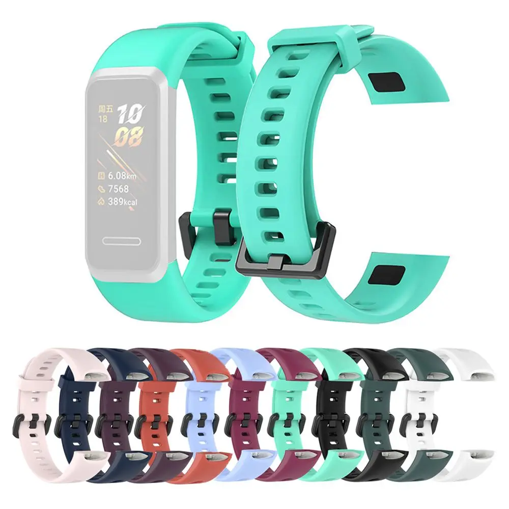 

Sports Bracelet Replacement Watch Band Silicone Strap Wrist Strap Soft For HUAWEI Band 4 ADS-B29 Honor Band 5i ADS-B19
