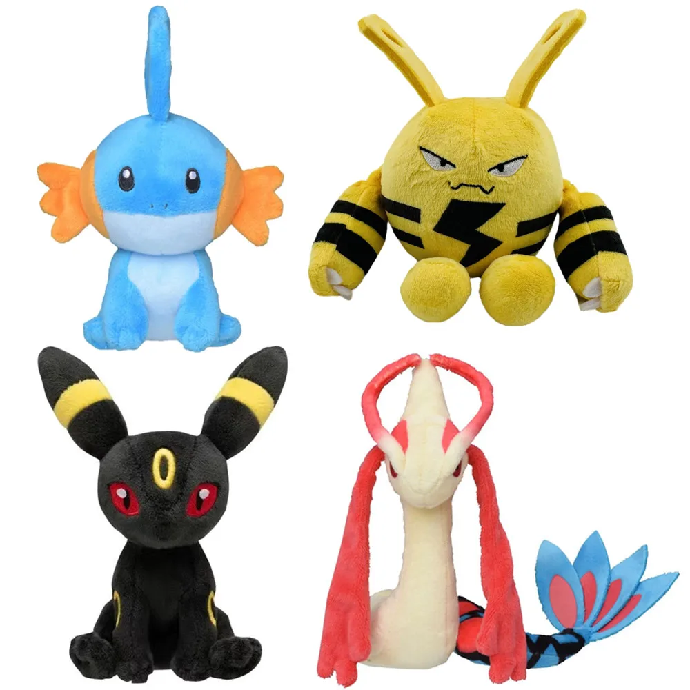 

Pokemon Fit Plush Toys Milotic Mudkip Elekid Umbreon Stuffed Doll Anime Pocket Monster Genuine 14cm Plush Toys