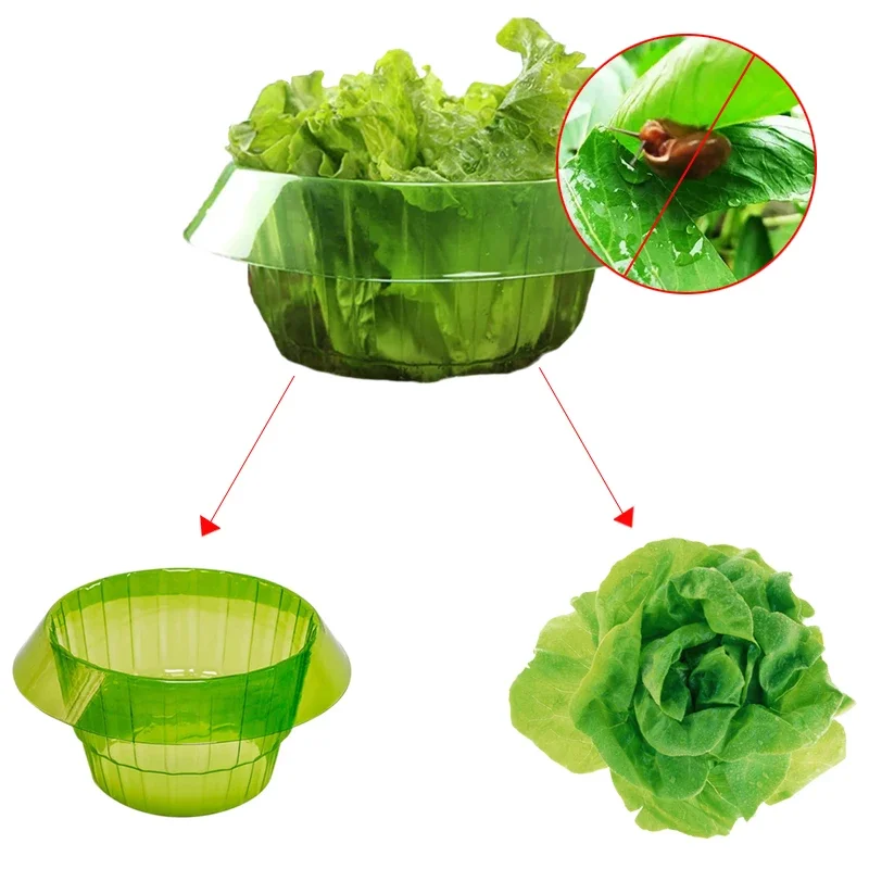 Plants Snail Protection Rings Vegetable Green Planter Flower Pot Pest Control Trapper Repel Snails Garden Protects Animal Tool 3