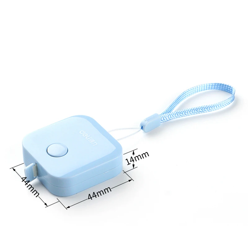 Deli Measuring Tape 1.5M Portable Leather Soft Ruler Double Scale (CM/Inch) for Office School Home Stationery Supplies
