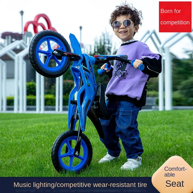 LazyChild New Children's Balance Car 3 To 8 Years Old Without Pedals Two-Wheeled Scooter With Music Light Steady Step Bicycle 4