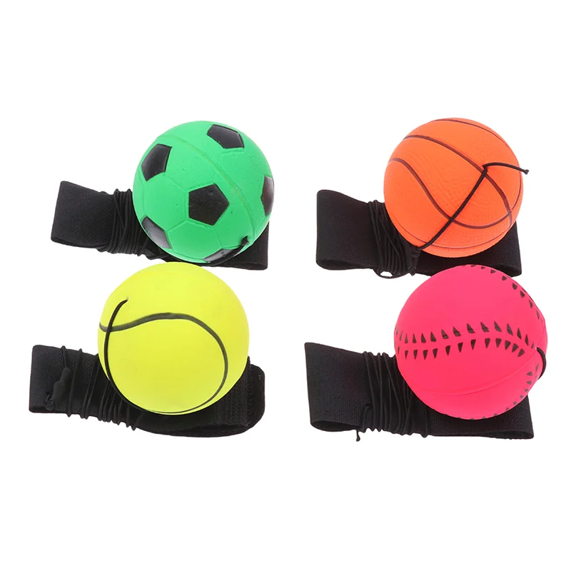 1Pc 6CM Wrist Strength Training Ball Throwing Returned Balls Wrist Pitching Exercise Sports Portable Ball Throwing Trainer