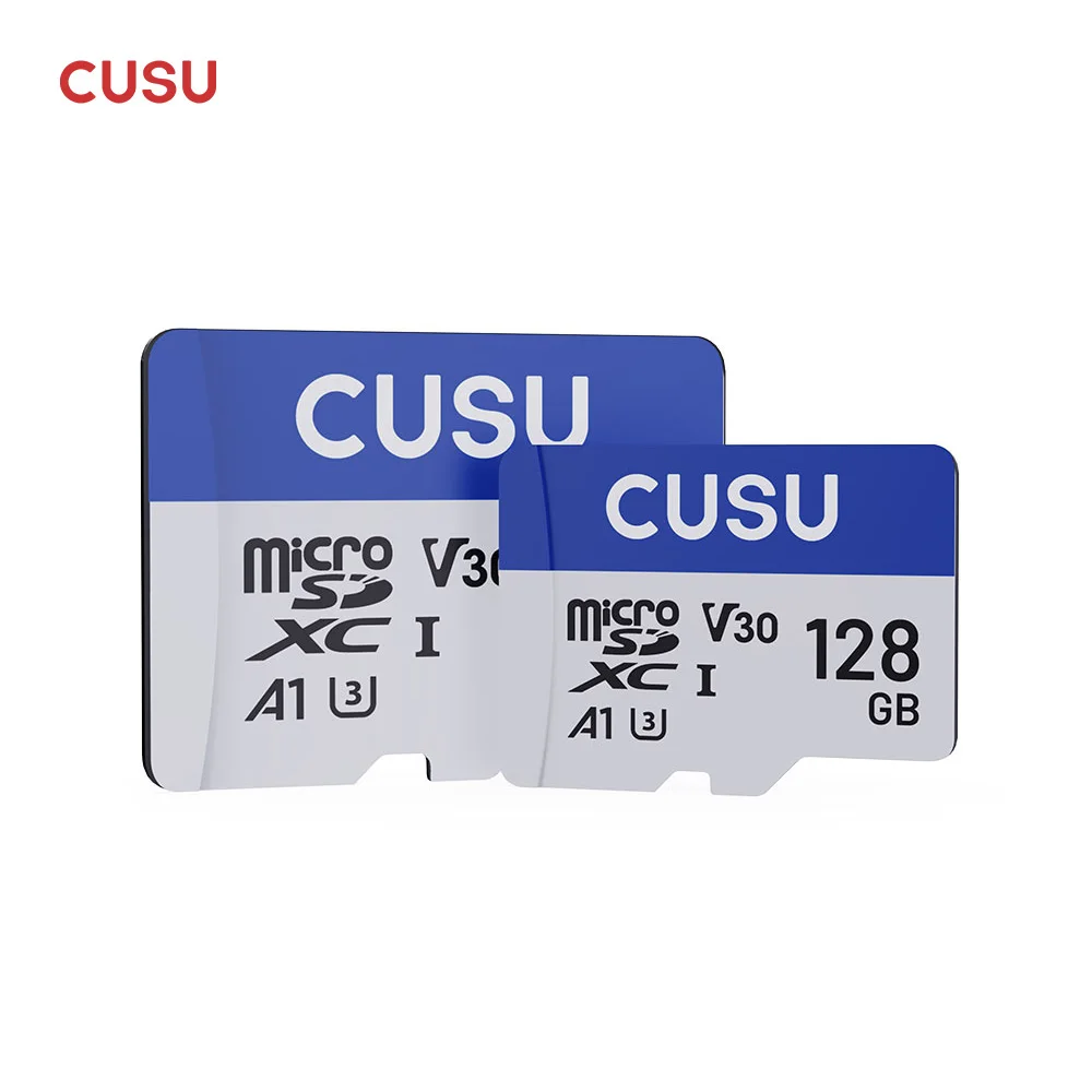 Cusus SD 카드 클래스 10 V30 U3 UHS-I, 64GB, 128GB, 256GB, 512GB, SDXC, 고속 4K, 오리지널 메모리 카드, 카메라 파일 저장용