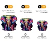 Elephant Wooden Puzzle, Irregular Animal shaped Pieces, High-difficulty Magic Puzzle Intellectual Toy, Family Game Home Decor 2