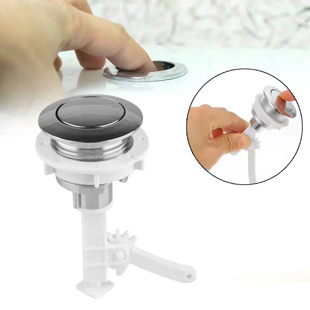 38mm Bathroom Toilet Push Button Single Double Flush Button Round Water Tank Cover Switch Bathroom Toilet Accessories 1Pcs