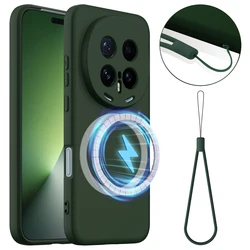 Custodia Premium Matte in Silicone Liquido - Antimacchia, Back Cover Magnetica Wireless Armor