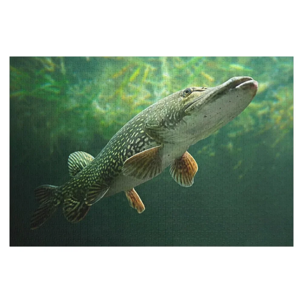 

Northern Pike Jigsaw Puzzle Wood Photo Personalized Wood Animals Custom Child Adult Wooden Puzzle