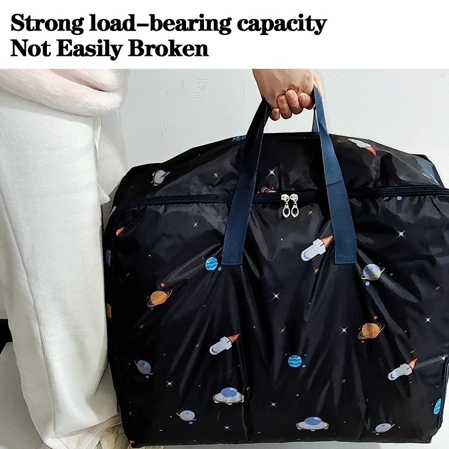 Handheld cotton quilt bag for moving and traveling packing clothes and luggage waterproof and dustproof Oxford cloth storage bag 5