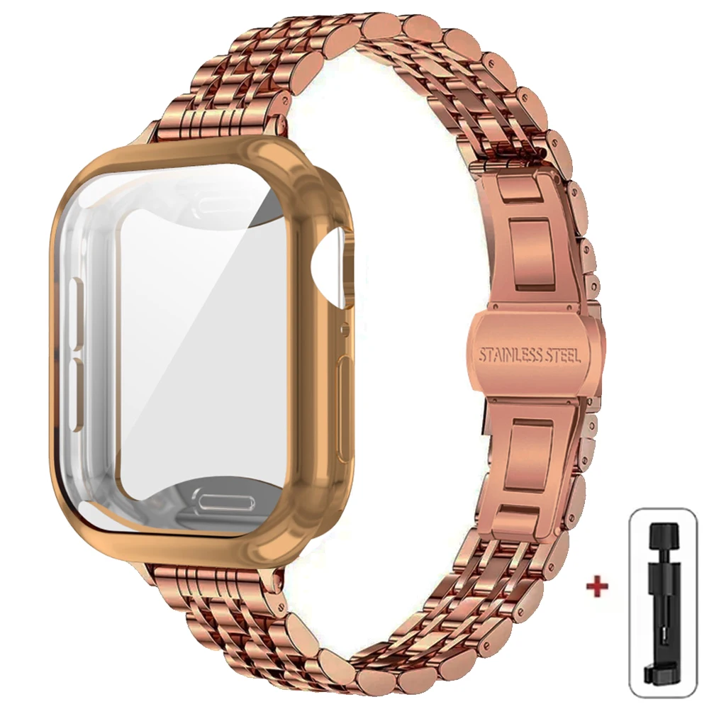 Premium Metal Band with TPU Case