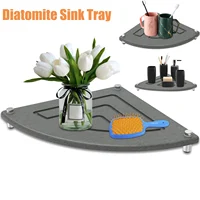 Strong Absorbent Diatomite Sink Tray Sink Caddy Organizer Instant Dry Sink Organizer Reusable Diatomite Bathroom Storage Holder 1