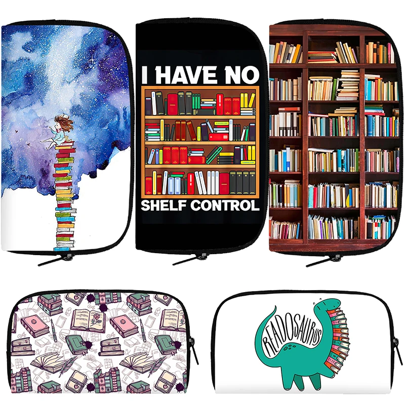 

I Have No Shelf Control Wallet Librarian Books Lover Purses Key Credit Card Phone Holder Women Coin Money Bag Long Wallets Gifts