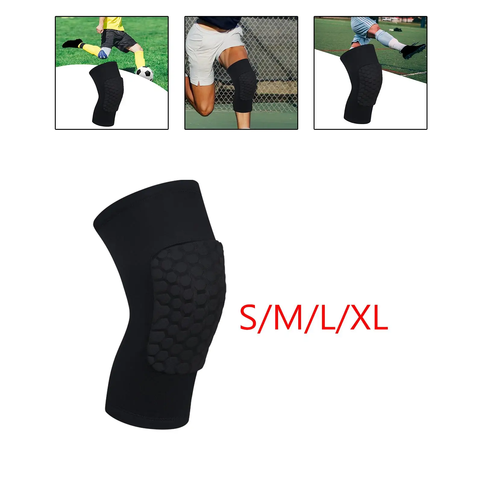 Soccer Shin Guards Shinpads Sweat Absorption Knee Pad Anti Slip Women Men Calf Pad for Volleyball Hiking Boxing Football Sports