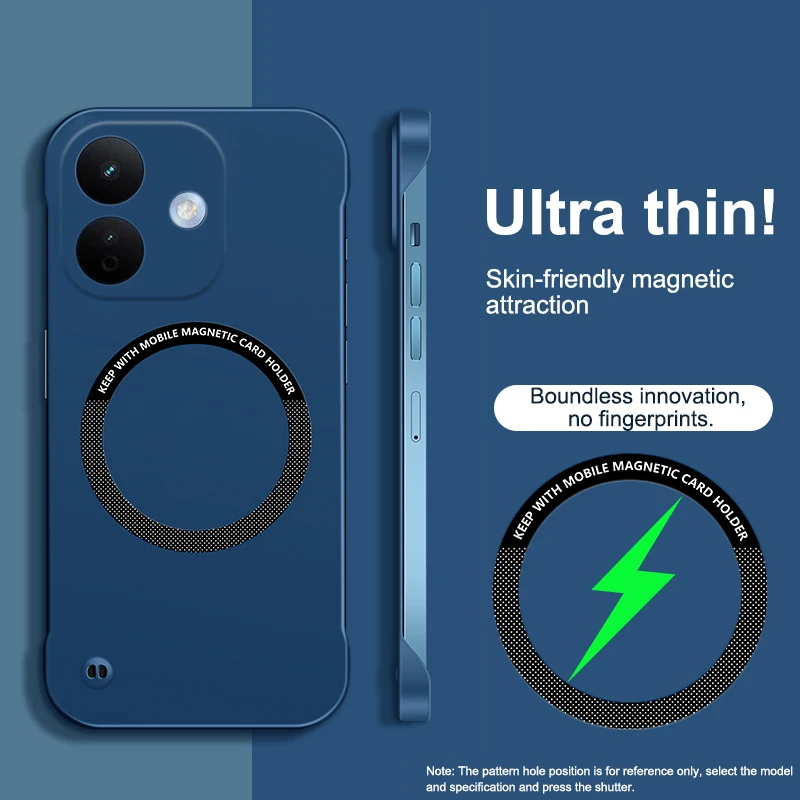 Ultra-Thin Frameless Magnetic Hard Case - Sleek PC Back Cover