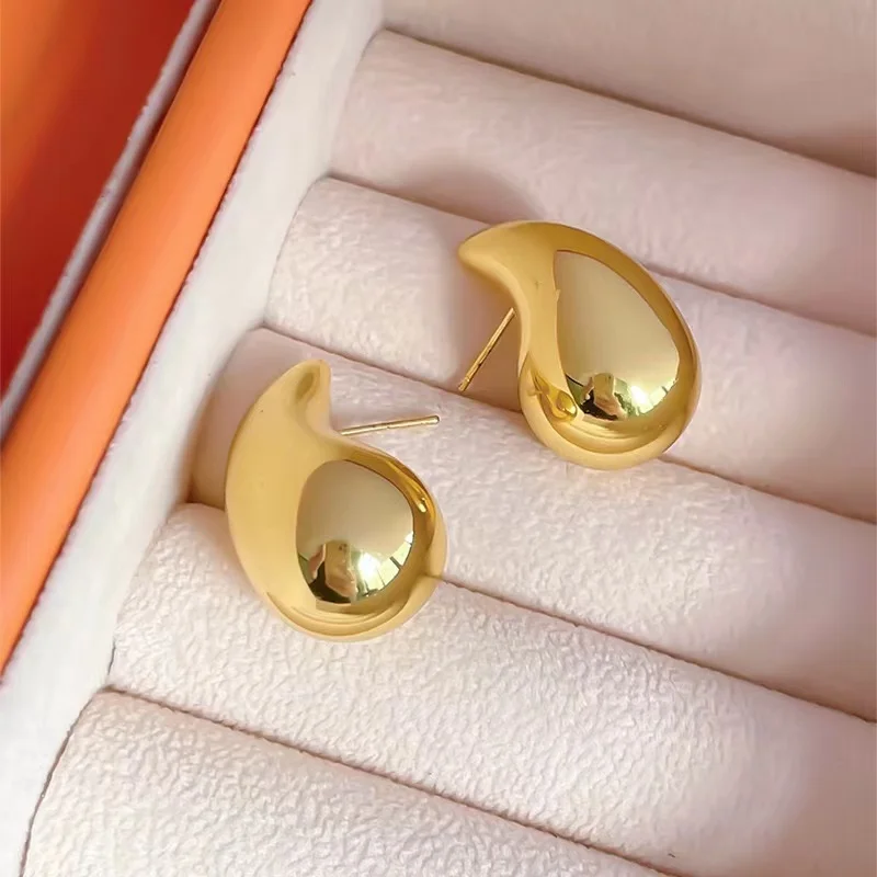 Fashion Gold Color Geometric Square Hoop Earrings for Women Huggie Punk Hip-Hop Metal Round Circle Party Jewelry 2023 - Image 5