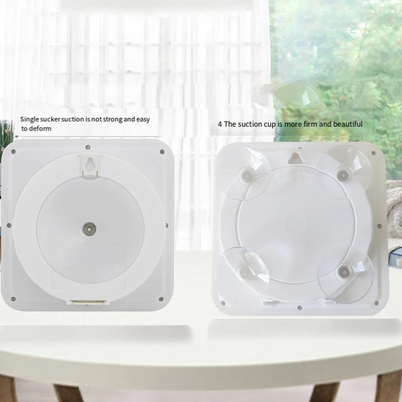 Wall Clock Digital Wall Clock Large Waterproof Bathroom Wall Clock For Bath Countertop Moisture Proof Temperature Humidity Meter Suction Clock Watch