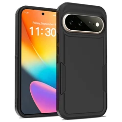 Premium Hybrid Rugged Armor Shockproof Phone Case - Elegant Business Design for Google Pixel 8 Pro (Black)