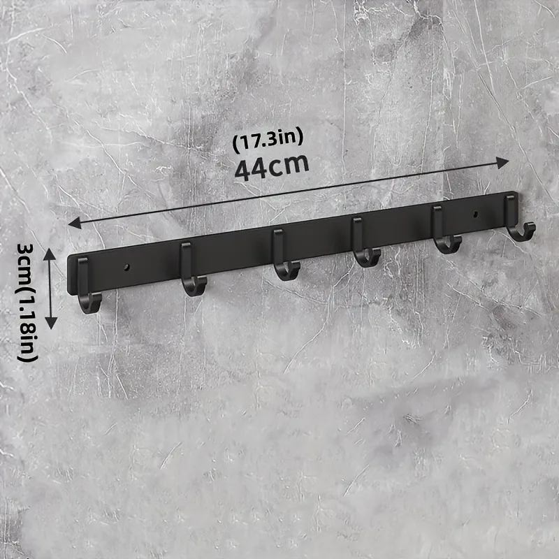 Clothes Hook Space Aluminum Bathroom Door Back Hanger Kitchen Hook