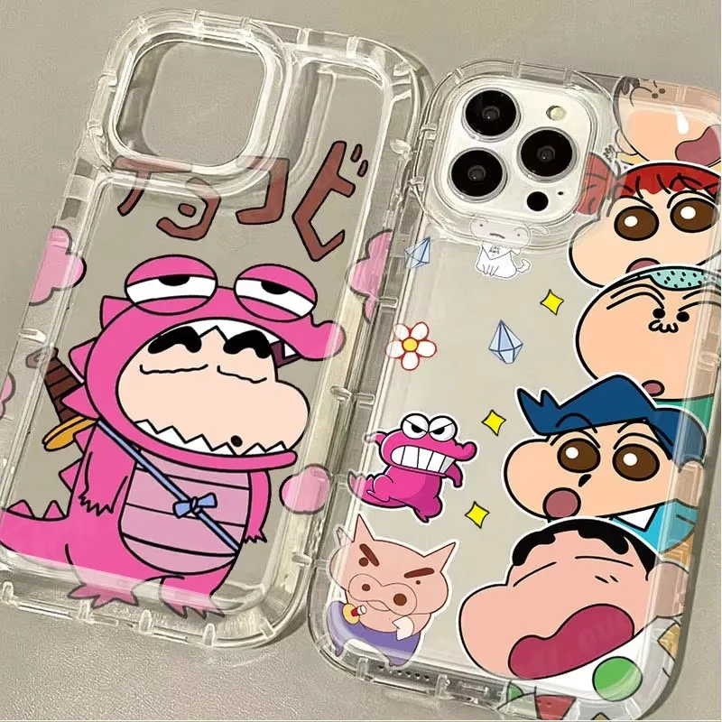 Charming Clear Phone Case with C-Crayon S-ShinChan Design