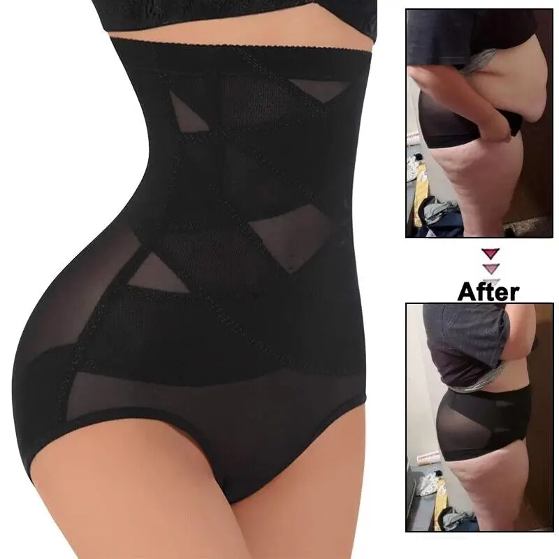 Sexy Women Butt Lifter Shapewear Panty Double Tummy Control Body