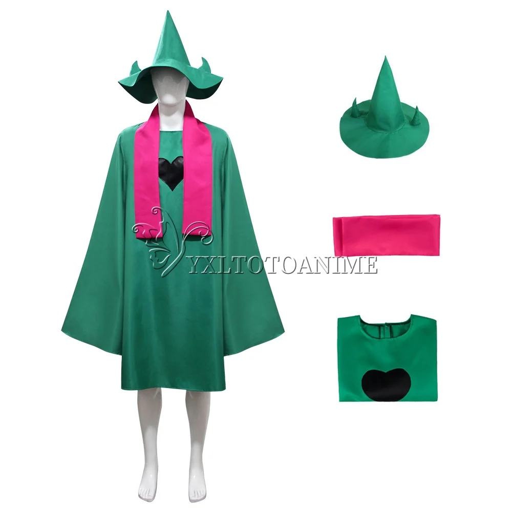 Undertale Ralsei Cosplay Costume Hoodie Cloak Top Deltarune Cosplay ...