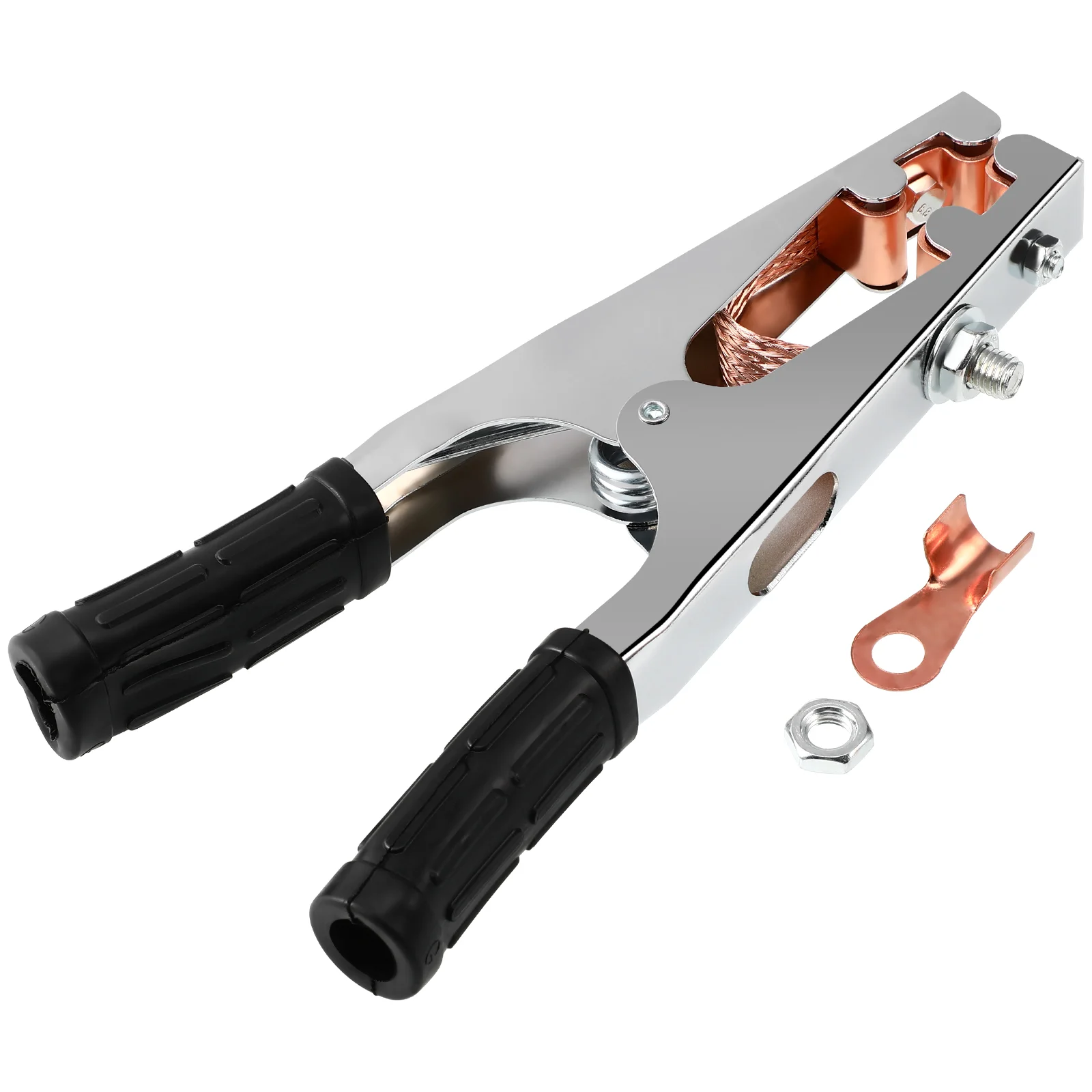 Ground Clamp Welder Parts Welding Tool Manual Wire Heavy Duty Clip Iron + Copper Grounding Clamps