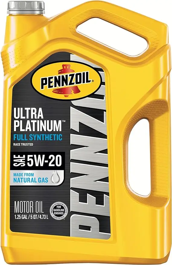 

Pennzoil Ultra Platinum Full Synthetic 5W-20 Motor Oil (5 Quart, Single Pack)