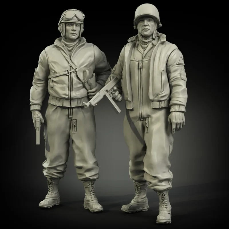 1/35 Scale Resin Figure Model Building Kit Us Army Tanker Hobby ...