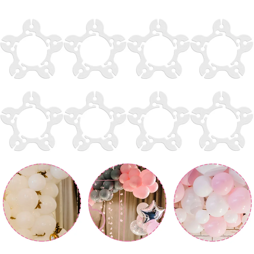 

50 Pcs Balloons Stand Rings Buckle Connector Clip Wedding Arch Plastic Fixing for Party