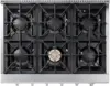 KITCHEN Pro-Style Gas Rangetop with 6 Sealed Burners 36 - Inch, Stainless Steel HRT3618U 3