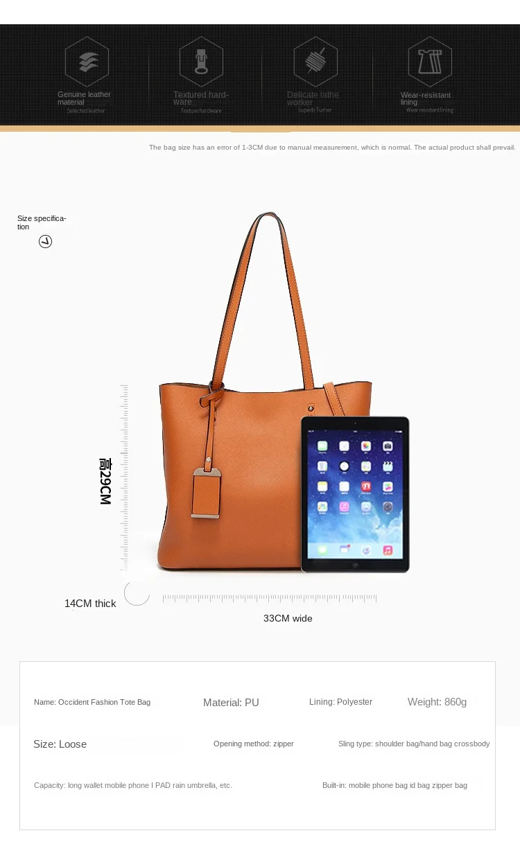 New Women 'S Bag Fashion Handbag Shoulder Messenger Bag Handbag