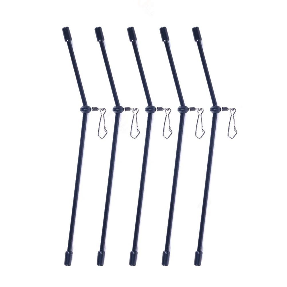 5 Stück Angeln Anti-Feeder Boom Spacer mit Druckknöpfen Balance Connector Tackle Rolling Swivel Snaps Balance Connector – Detail 16