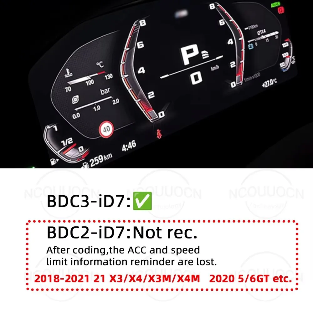 Módulo M Track para BMW Serie G Chasis BCD3 ID7 IDrive 8/8.5, Emulador de Tema de Instrumentos Estilo Deportivo M Cluster, G20 G30 1