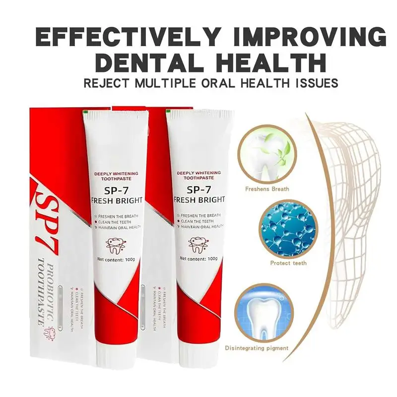 

SP-7 Toothpaste Oral Health Management Deep Probiotic Whitening Toothpaste Fresh Breath Triple Whitening Teeth