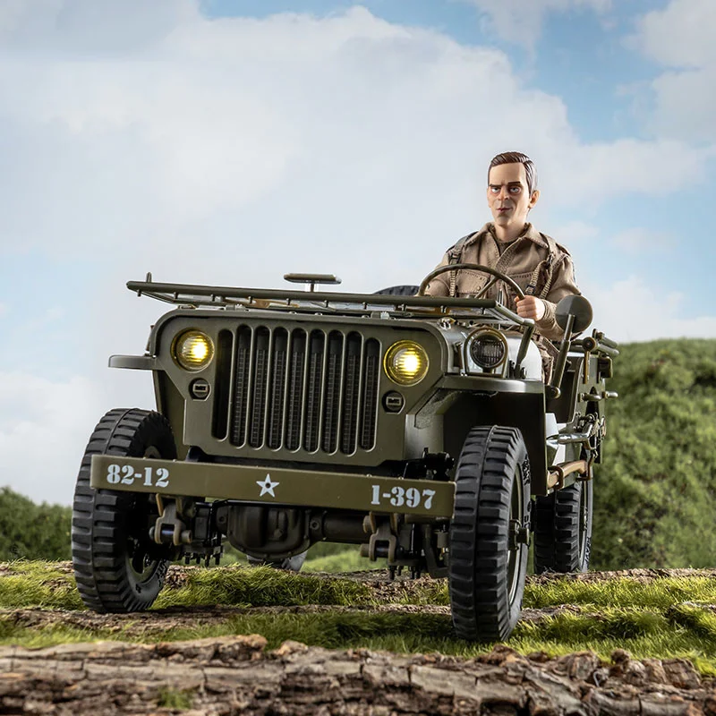 FMS RC Car 1/12 1941 MB Scaler Willys Jeep 2.4G 4WD RTR Crawler Climbing Scale Military Truck Offroad Vehicle Adult Kids Toy 2