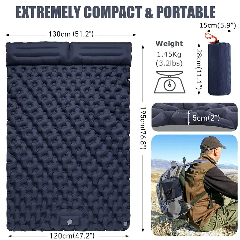 Double Inflatable Camping Mattress - Image 4