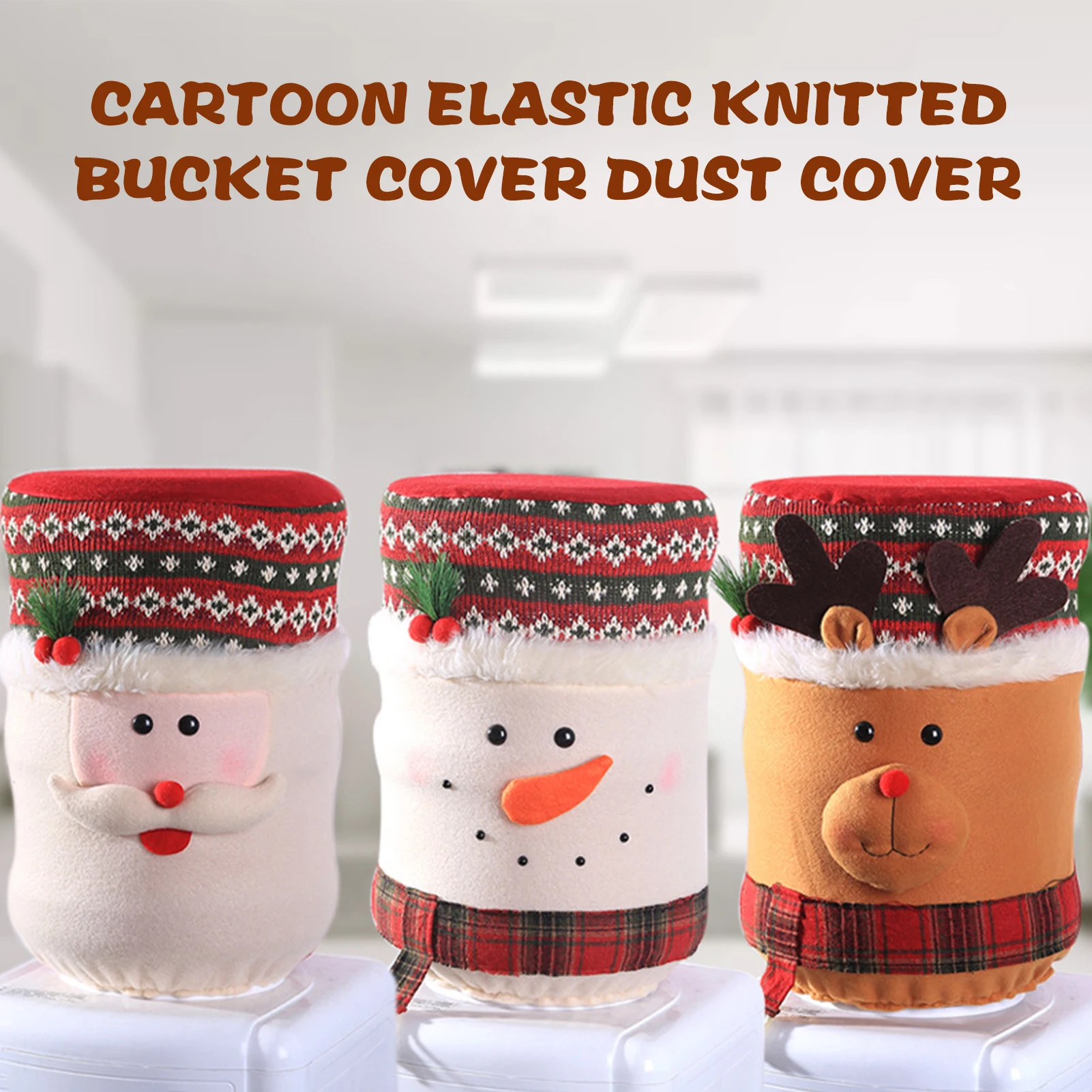Water Dispenser Cover Water Dispenser Bucket Sleeve Barrel Cover Home Dustproof Durable Protect Dustcover Christmas Decoration