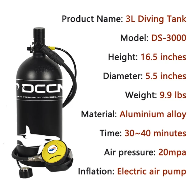 DCCMS Scuba Diving Tanks (40 to 50 Minutes Breathing Time) 4