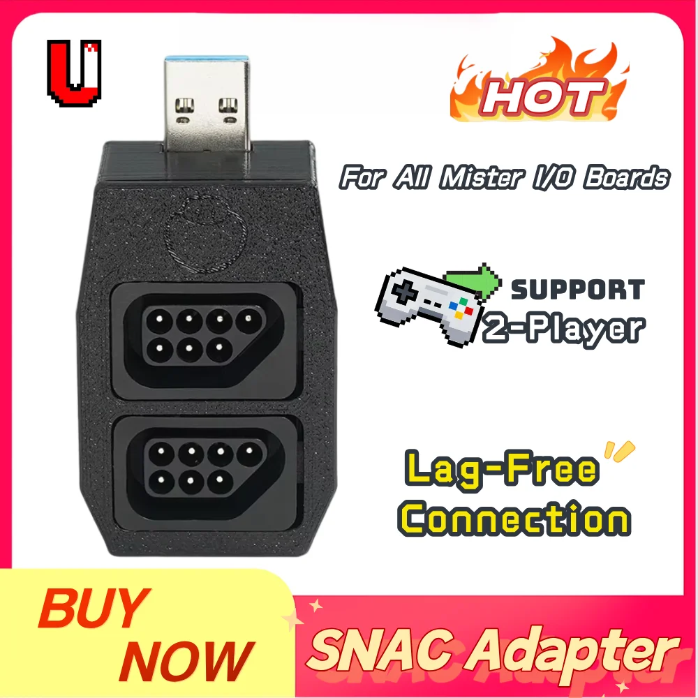 SNAC Adapter for Enhanced 2-Player Gaming Experience on MiSTer FPGA