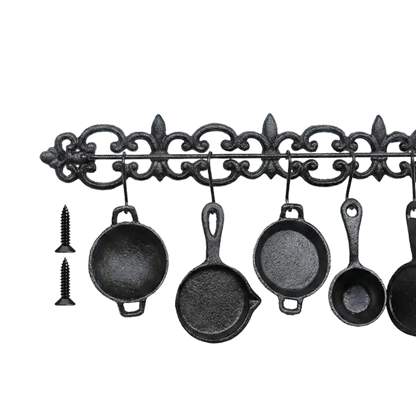Rustic Cast Iron Wall Sculpture with Tableware Design Sturdy Wall Art for Housewarming Home Decoration Rustic Cast Iron Wall Sculpture with Tableware Design Sturdy Wall Art for Housewarming Home Decoration