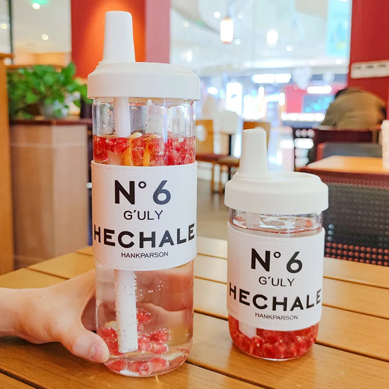 

Portable High Borosilicate Tumbler Large Capacity Explosion-proof High Temperature Resistance Glasses with Lid and Straw