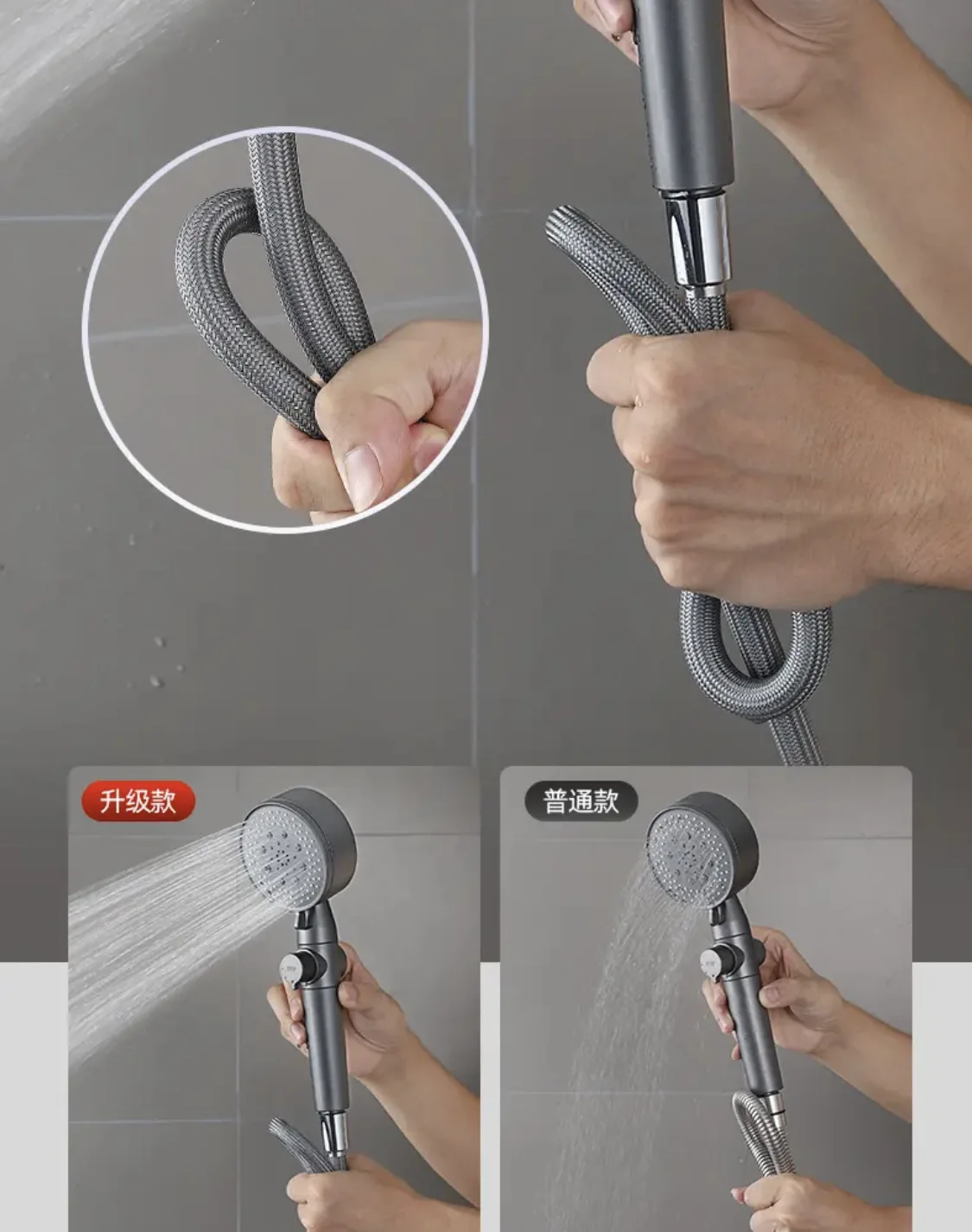 Anti Winding Handheld Shower Hose GI/2 Flexible Shower Tube High Pressure Universal Interface Bath Nylon Pipe shower hose,plumbing hose,plumbing supply hose