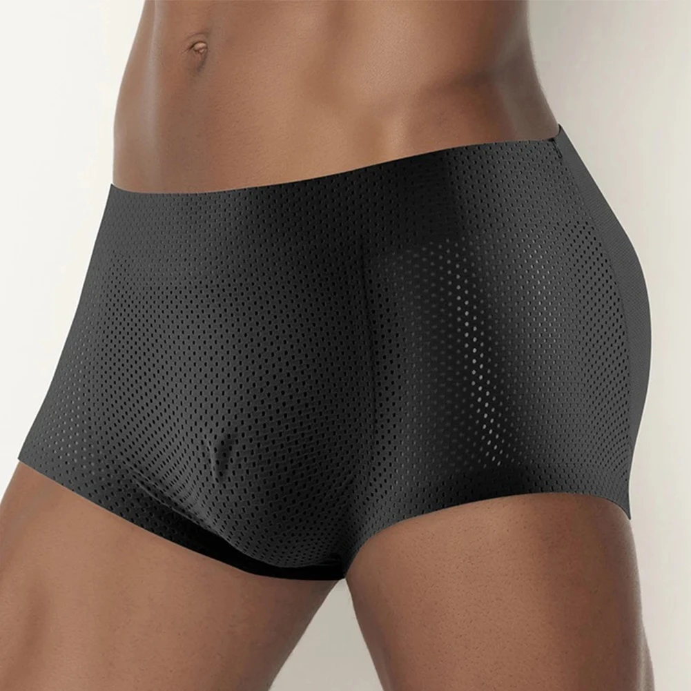Men Hip Butt Lifter Enhancer Briefs Trunks Padded Underwear Panty Shapewear M 2XL Sizes Black/Skin Colors