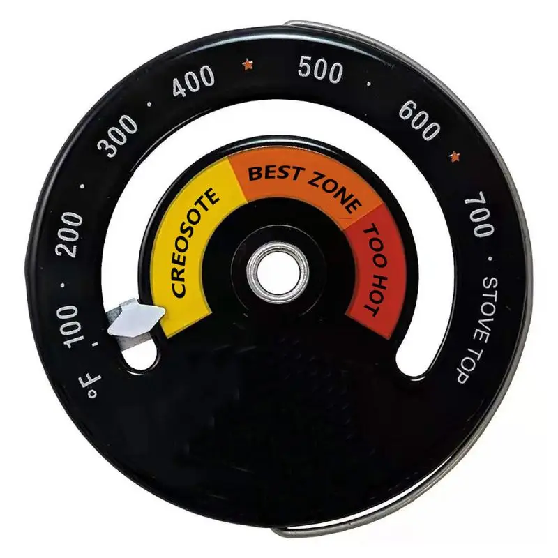 

Magnetic Wood Stove Thermometer Heat Powered Temperature Gauge for Log Burning Dropship