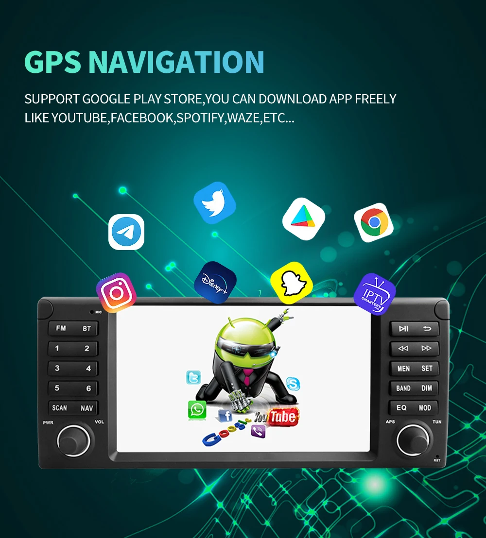 S0b0558a47dc54f4a99e23cb65b7d3e12c Kapud Android 10 Car Multimedia 8" For BMW E39 M5 1997-2003 CarPlay AUTO SWC GPS Navigation System Stereo Radio BT Wifi DSP