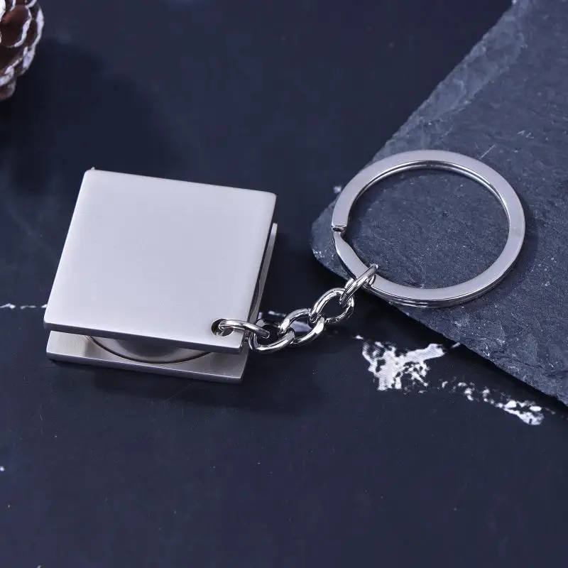 1/2PCS 키링 줄자 DIY 휴대용 측정 도구 테이프 줄자 키체인 휴대용 측정 도구 접이식 줄자