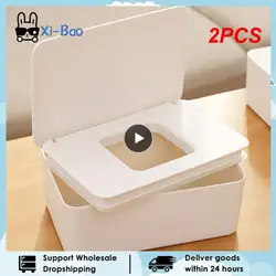 2PCS wet and tissue box baby portable plastic baby wet wipes napkin press tissue box holder container baby care