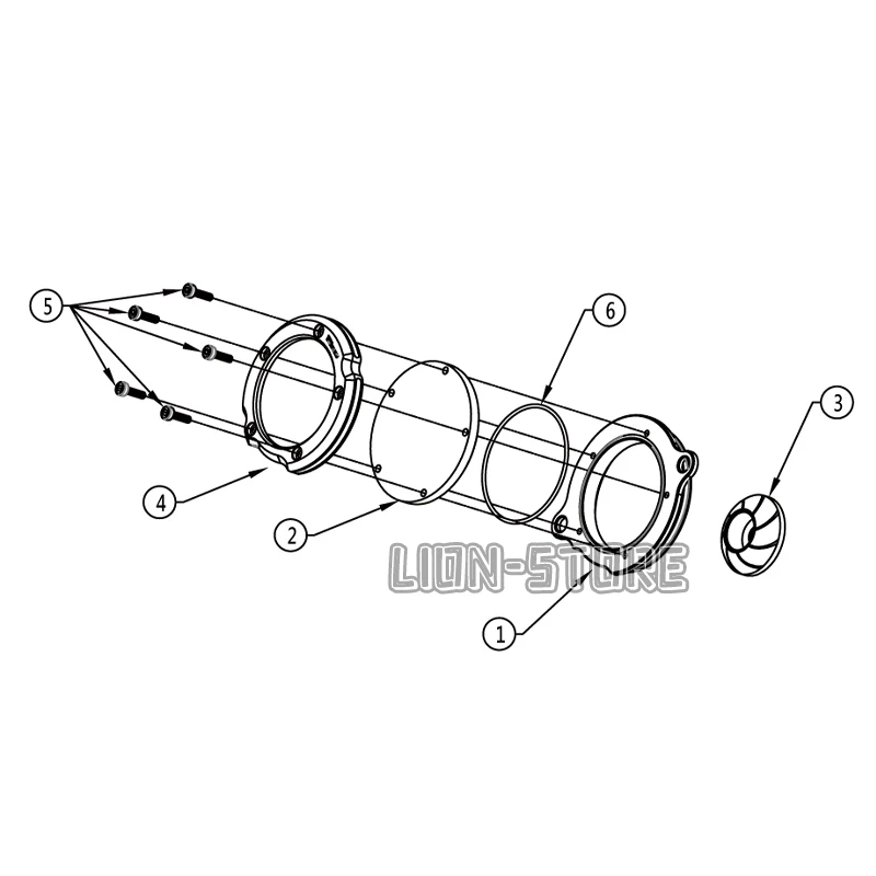 Transparent cover for turbocharging FOR KAWASAKI Z H2 SX H2R H2