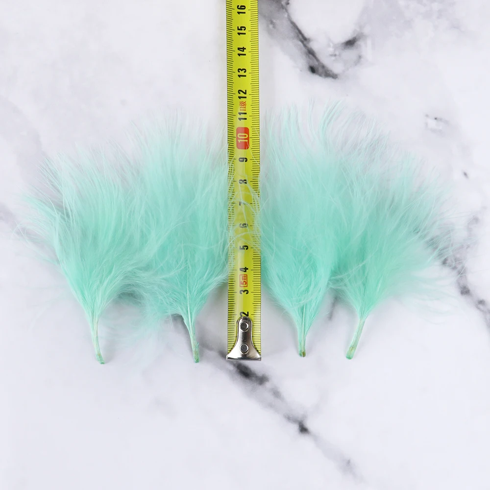 8-12cm Turkey Feathers Natural Marabou for Craft Jewelry Making Decor