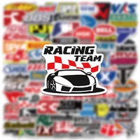 50/100/200pcs Cool Racing Car JDM Stickers Decals Laptop Skateboard Luggage Phone Helmet Waterproof Motorcycle Sticker Packs 2