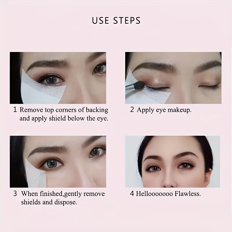 30 Pieces Eyeshadow Sticker Makeup Pads Eyelash Extension Stickers Eyelash Self-Adhesive Makeup Tool makeup tools eyeliner stencil tool eye makeup tools